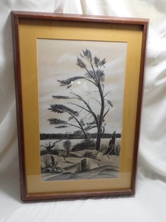 Charcoal and Pastel Original