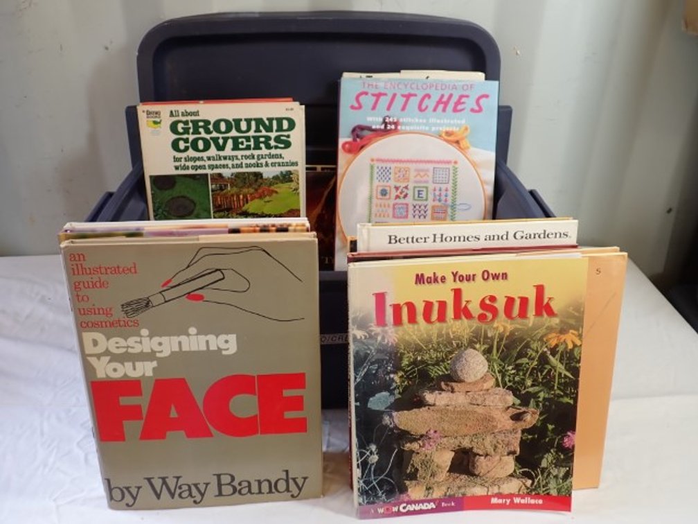 Tub of Books on Crafts & Other Pastimes