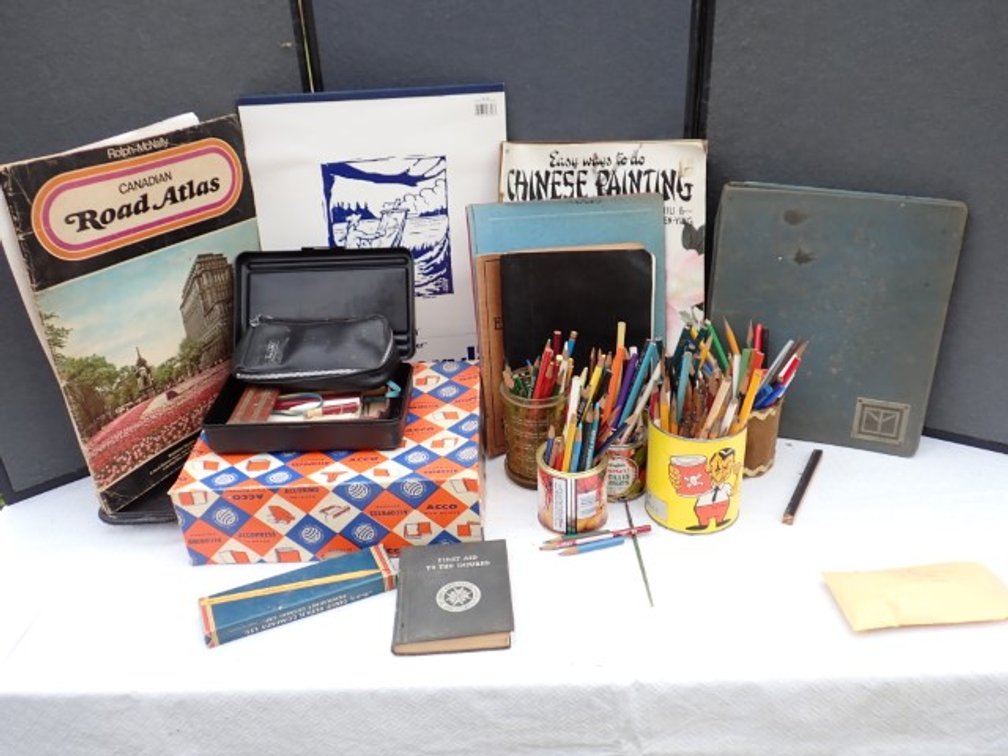 Vintage Art & School Supplies