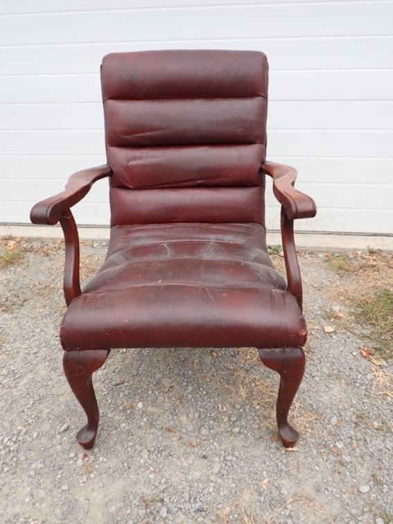 Burgundy Armchair
