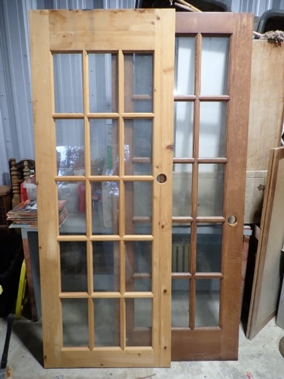 Two Wood Doors
