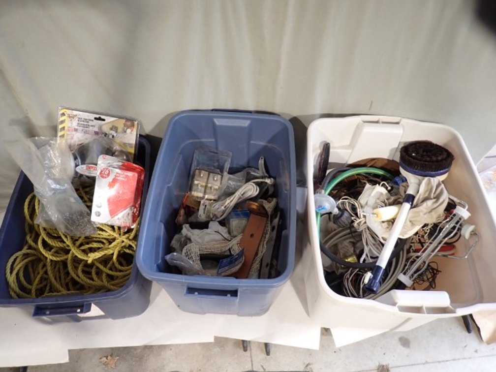 Bins With Hardware & Misc Items
