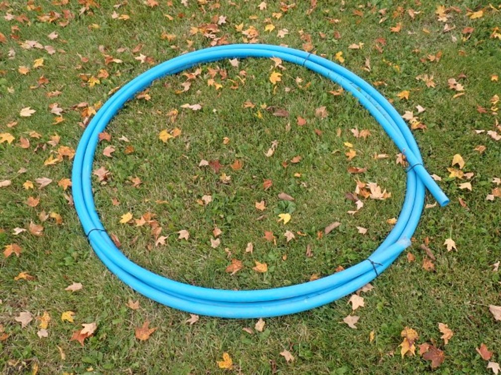 Blue MDPE Tubing