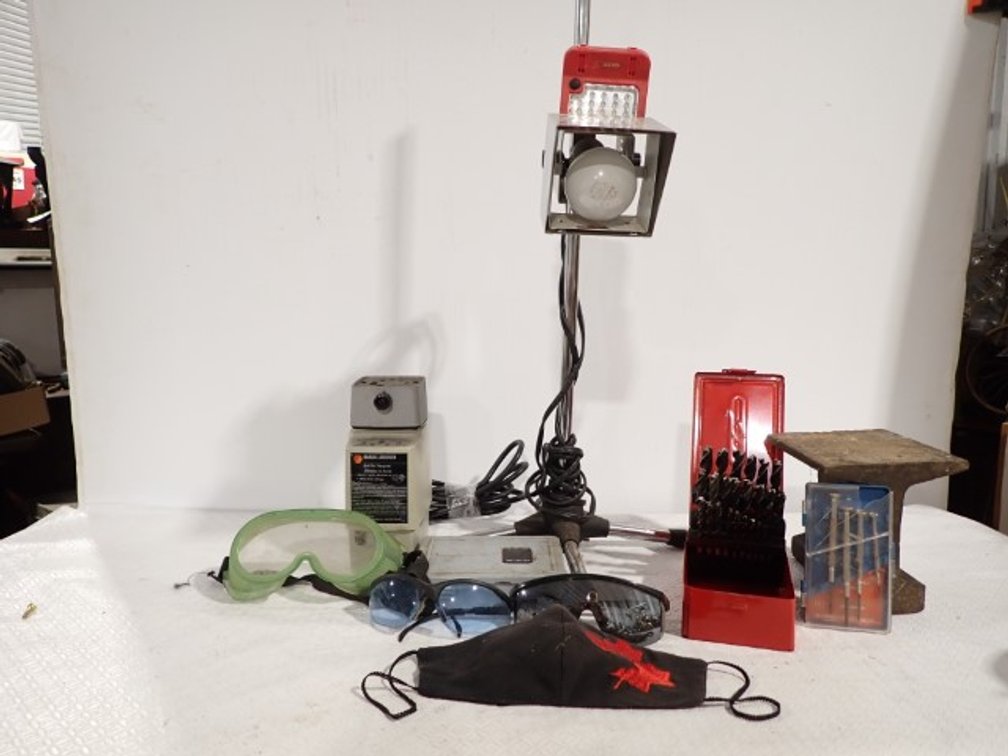 Drill Bits, Task Lamp Etc.