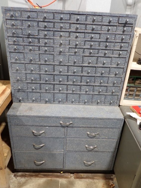 Shop Storage Cabinet & Contents