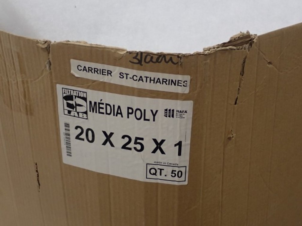 Box of 1" HVAC Filter Media  - Variety of Sizes