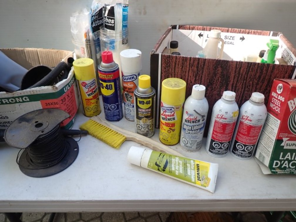 Automotive / oil change tools and supplies