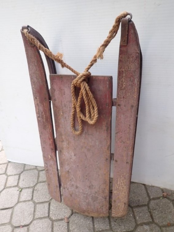 Antique Yankee Clipper wooden sled