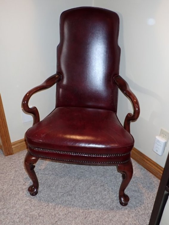 Leather Office/ Library Armchair