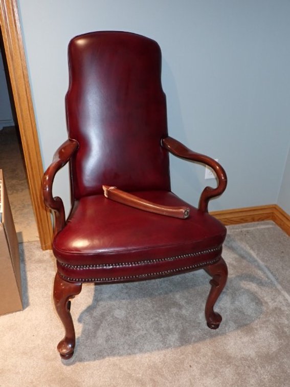 Leather Office/ Library Armchair
