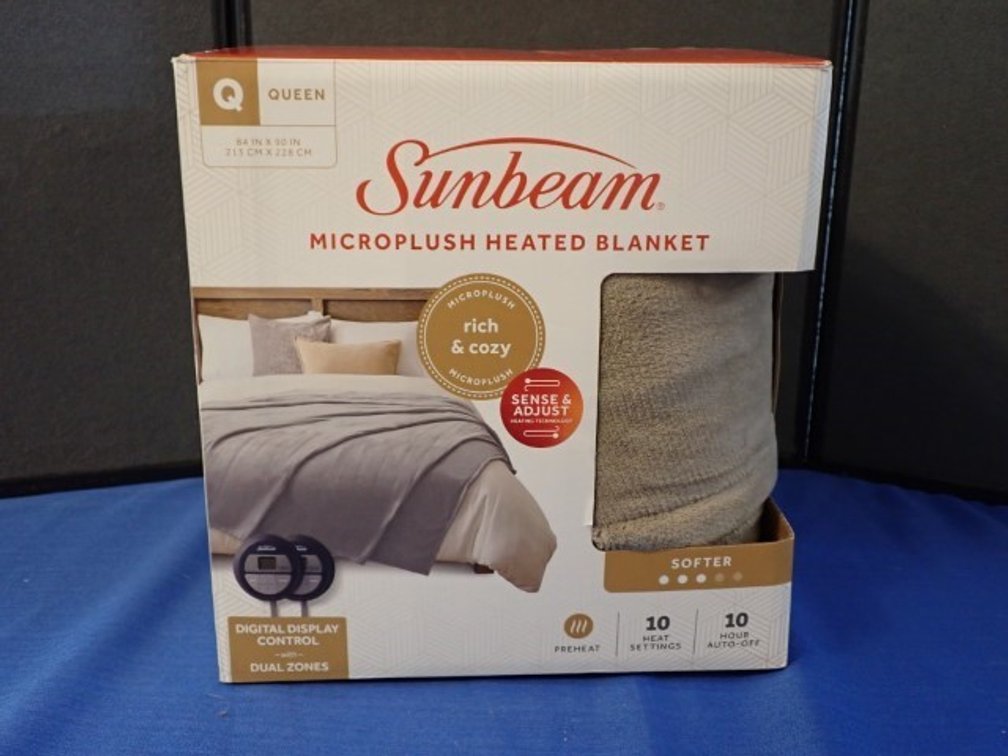 Sunbeam Microplush Heated Blanket