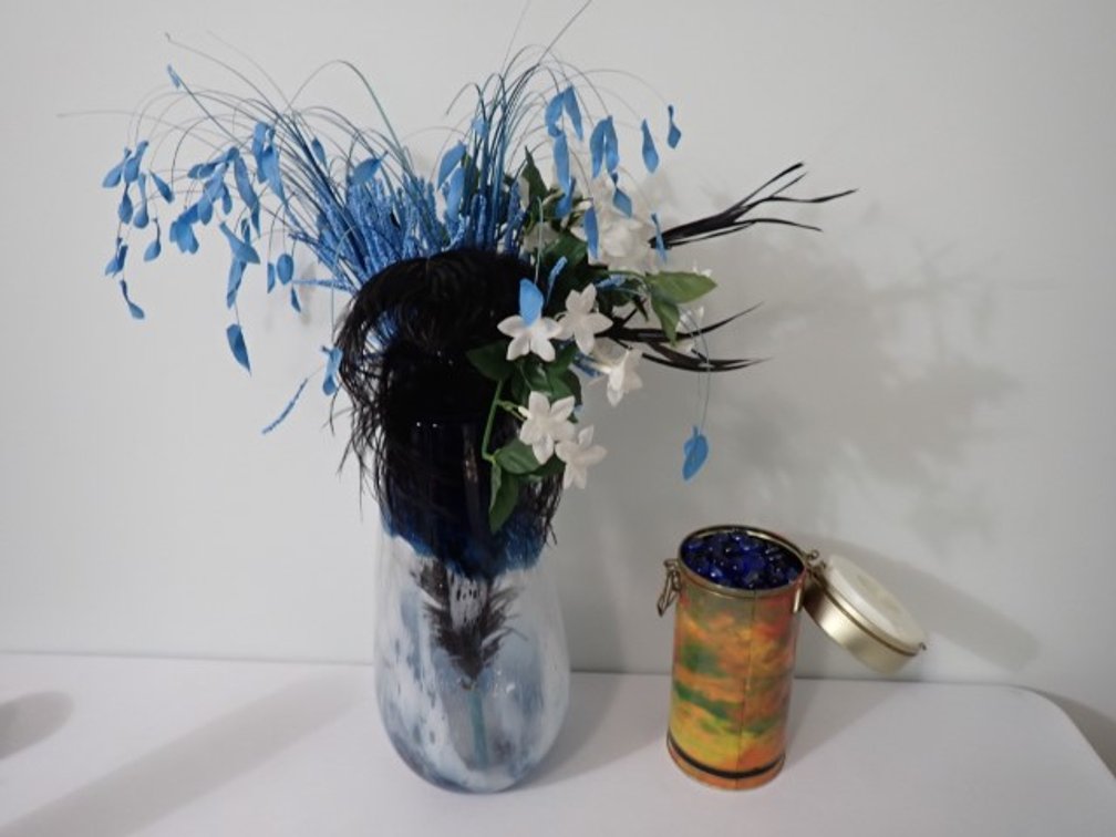 Decorative Vase & Glass Beads