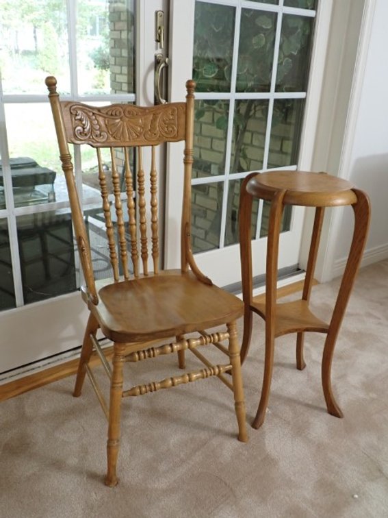 Plant Stand & Chair