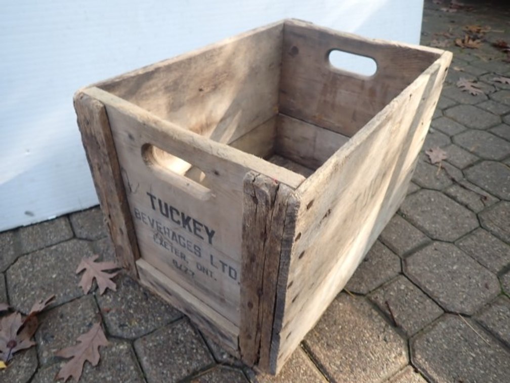 Vintage Wood Crate - Tuckey Beverages