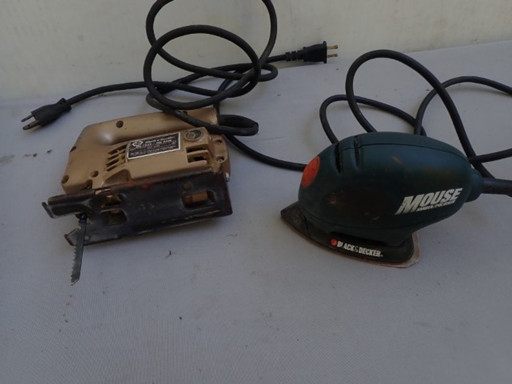 Mouse Palm Sander & Vintage Jig Saw - Black & Decker