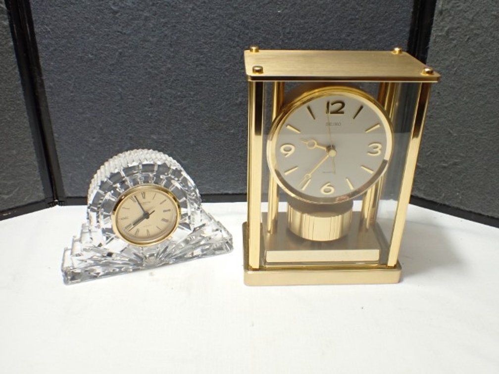 Waterford & seiko Clocks