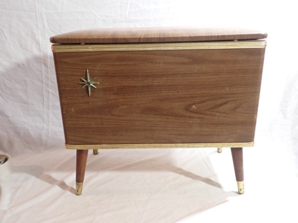 MCM Sewing Box/Storage Ottoman/Footstool