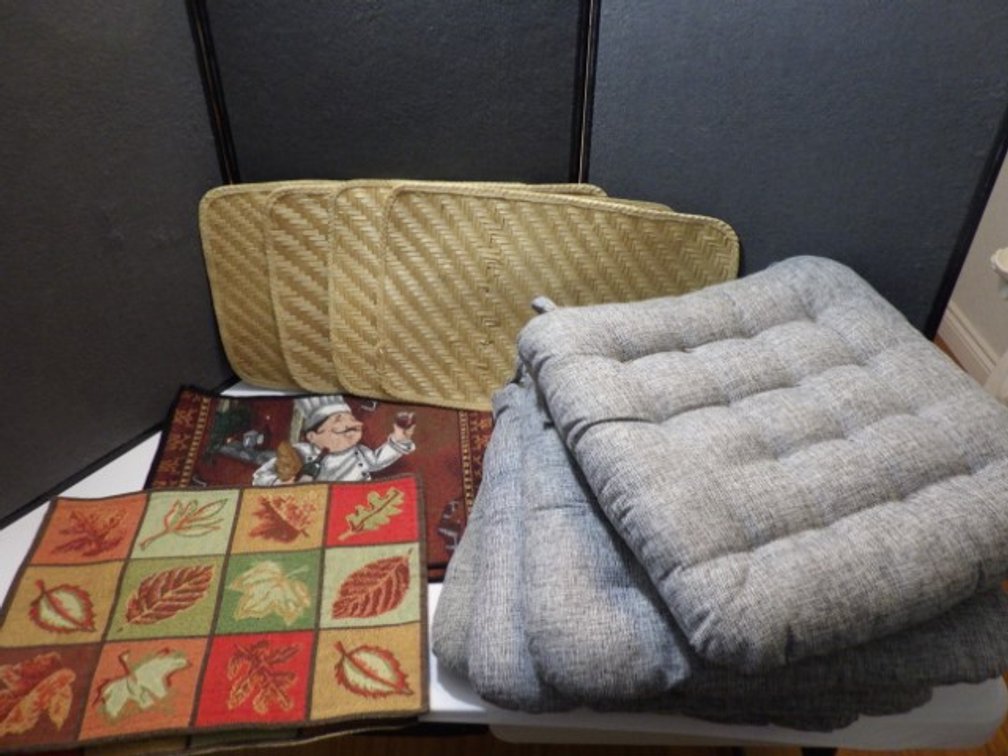 Tufted Chair Cushions + Placemats