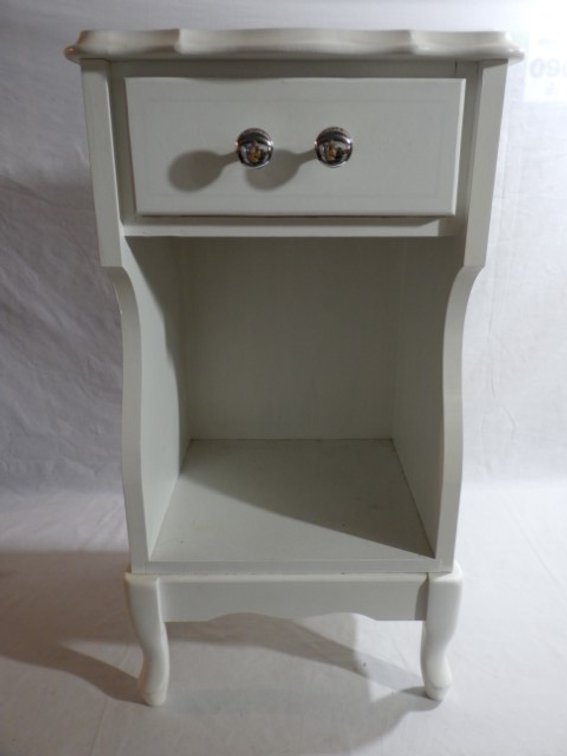 White Bedside Table