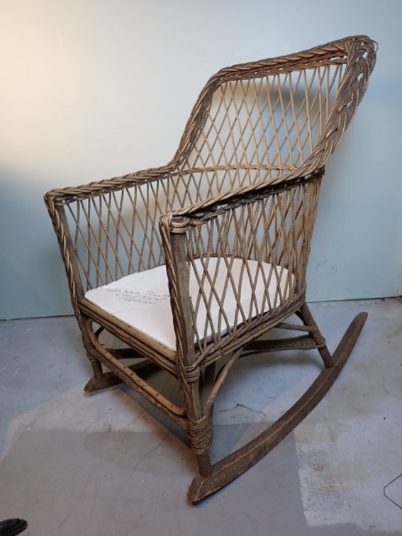 Natural Wicker Rocking Chair