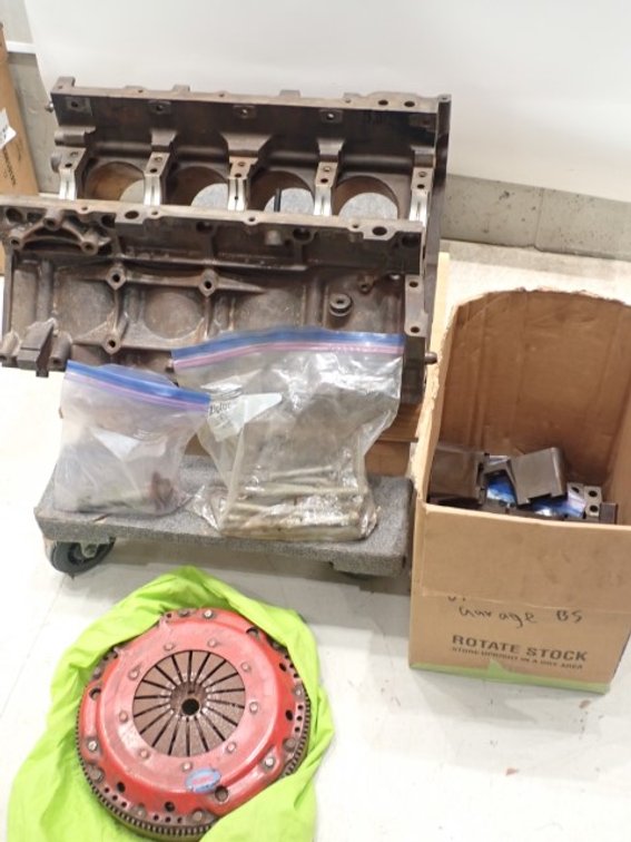 Engine Block and Clutch Flywheel
