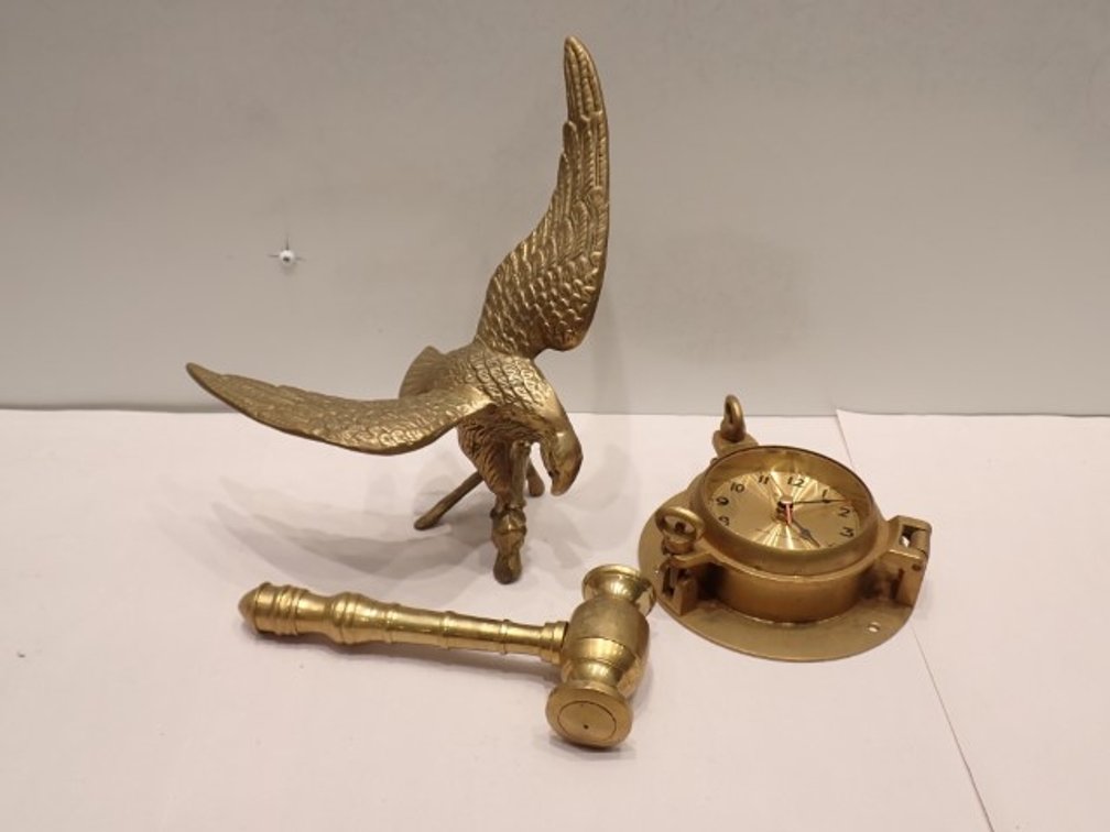 Brass: Eagle, Clock Etc