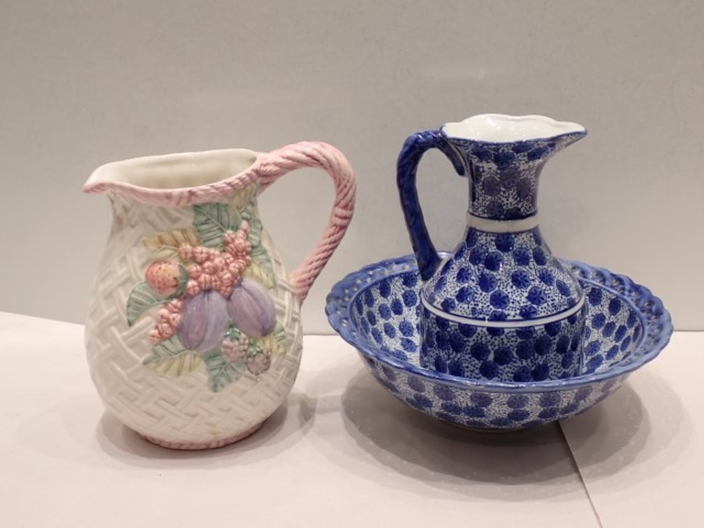 Ceramic Jugs and Basin