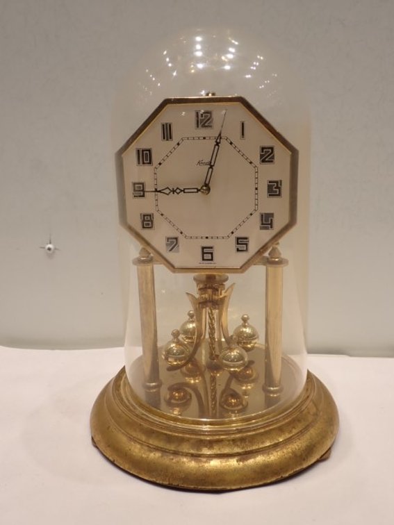 Vintage German Kundo Art Deco-Style Anniversary Clock