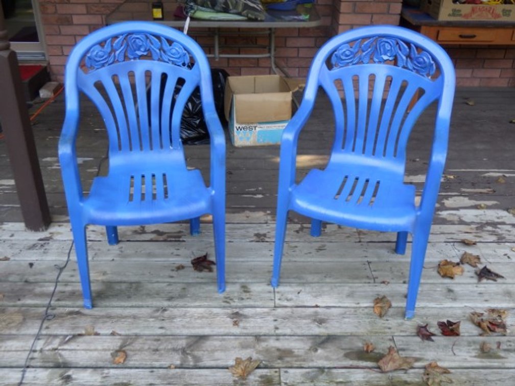 Blue Patio Chairs