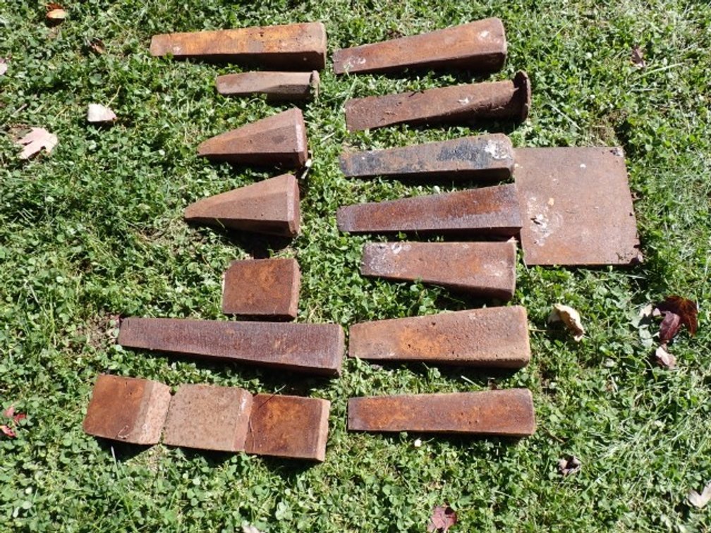 Antique Iron Felling Wedges