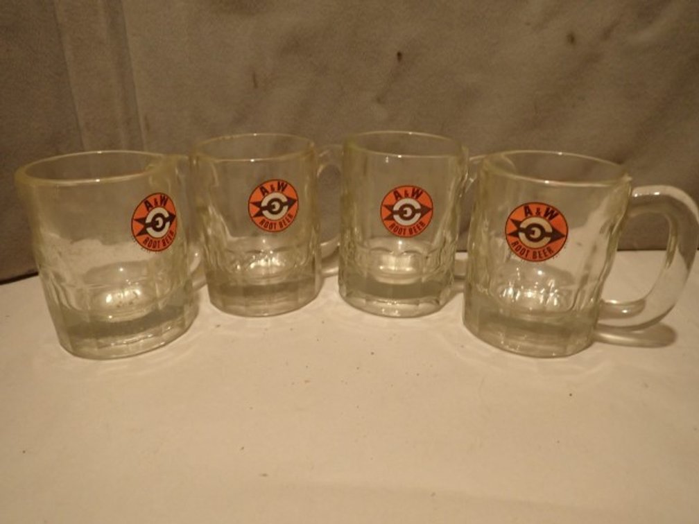 1960's A&W Root Beer Mugs