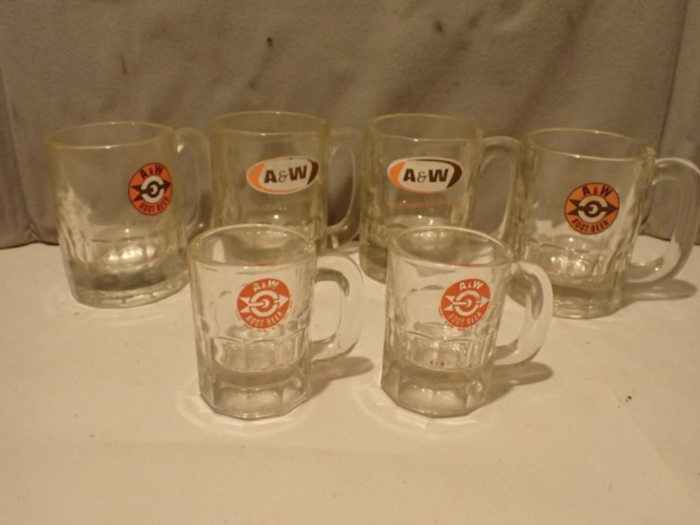 Vintage A&W Root Beer Mugs