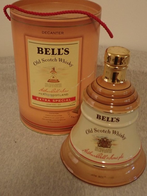 Bell's Extra Special Old Scotch Whisky Ceramic Bell Decanter