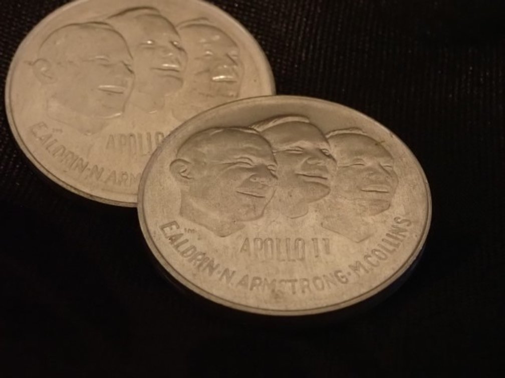 1969 Apollo 11 Commemorative Aluminum Tokens