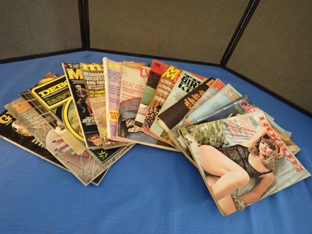 Vintage Men's And Adult-Themed Lifestyle Magazines