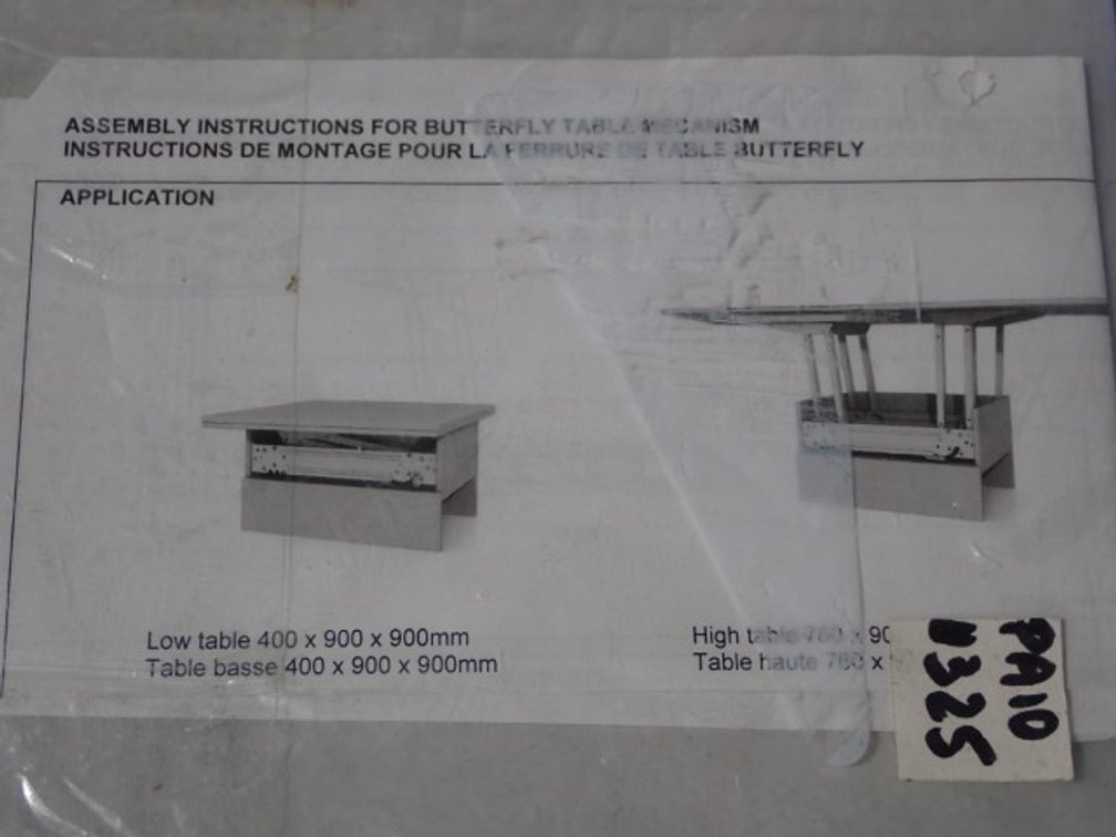 NEW Butterfly Table Mechanism