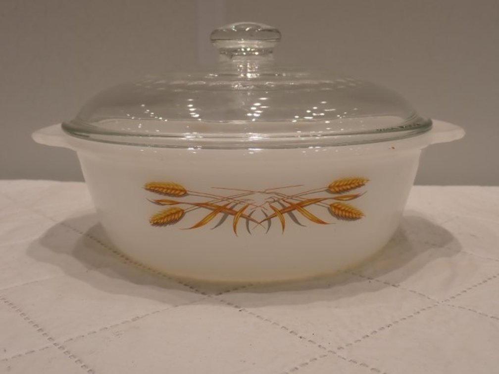 Fire King Casserole Dish With Lid