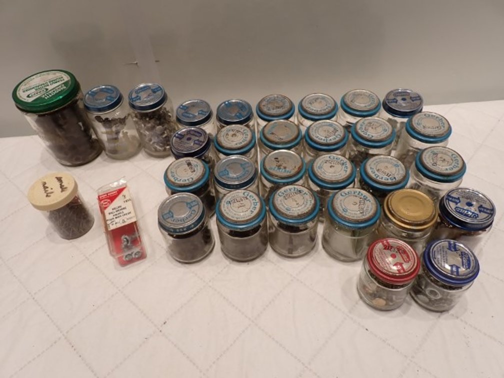 Misc Hardware In Gerber Glass Bottles+