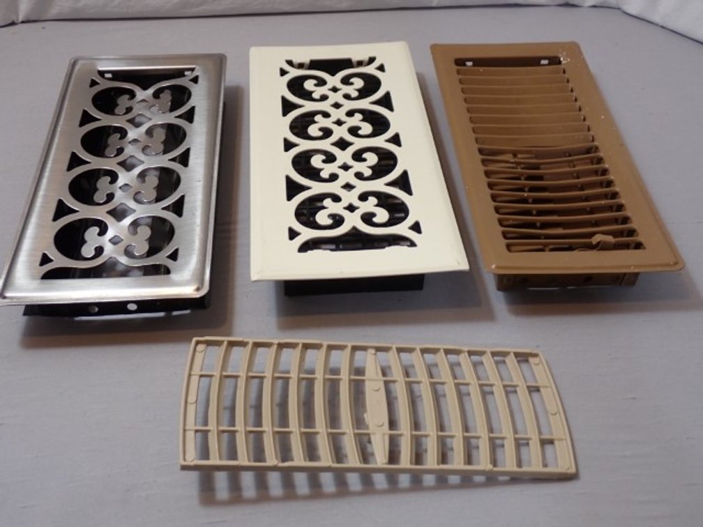 3 Decorative and Standard Floor Registers