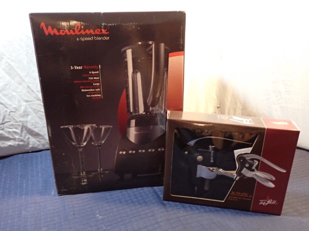 Moulinex 6-Speed Blender & 3 Piece Lever Corkscrew Set