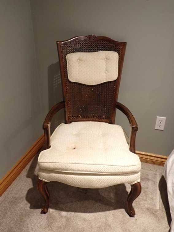 Queen Anne Style Cane Backed Chair