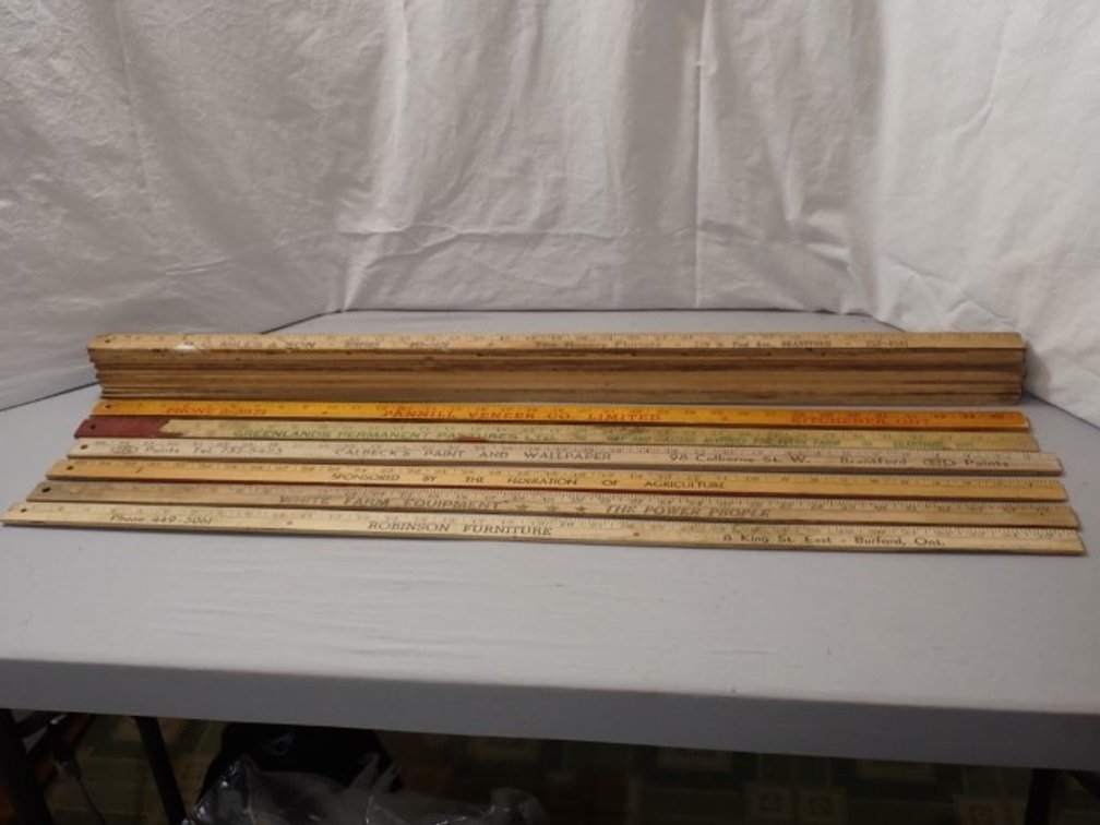 1950s Promotional Wooden Yardsticks