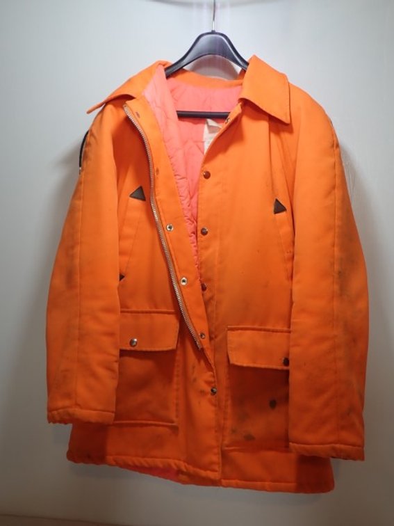 Orange Quilted Hunting Jacket
