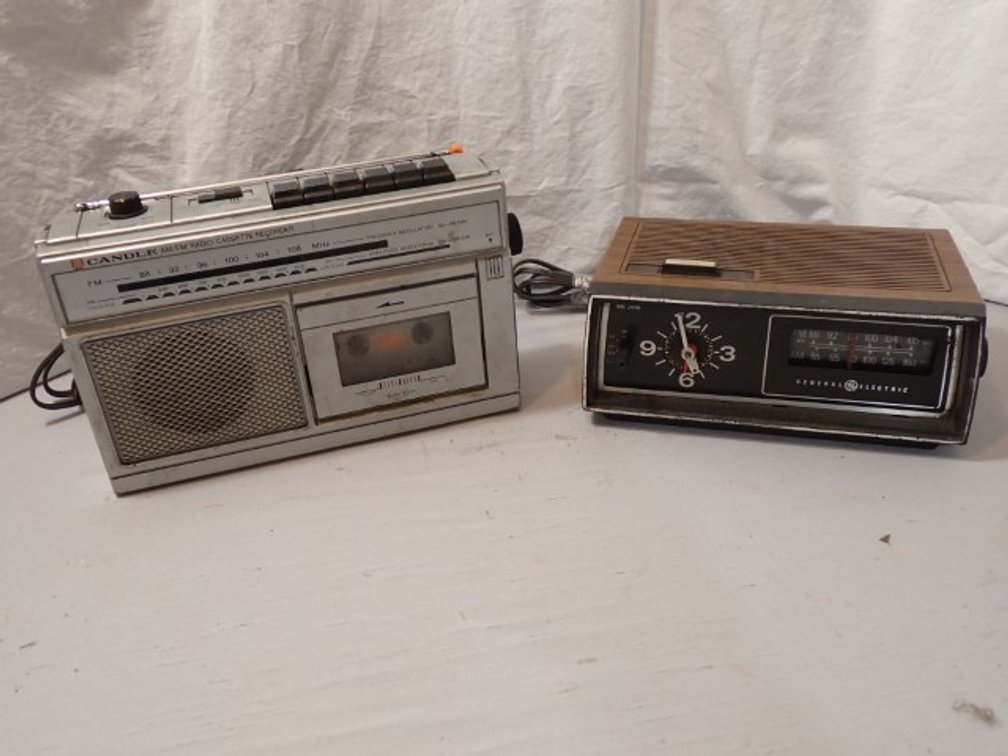 1970s Clock Radios & Cassette Player
