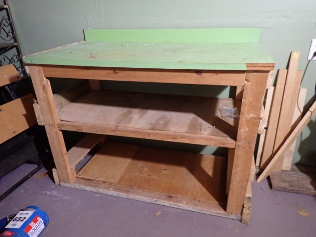 Custom Wooden Workbench