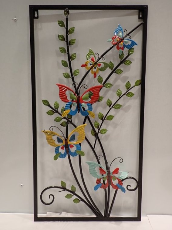 Butterfly Metal Art Panel