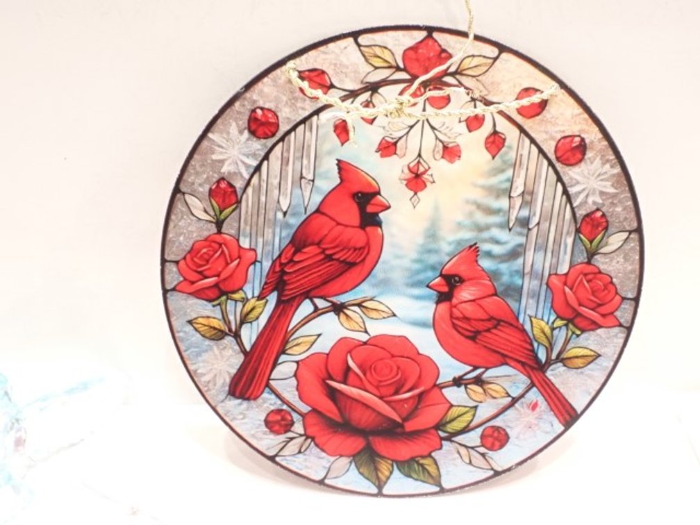 Stained Glass Parrot and assorted Bird Suncatchers