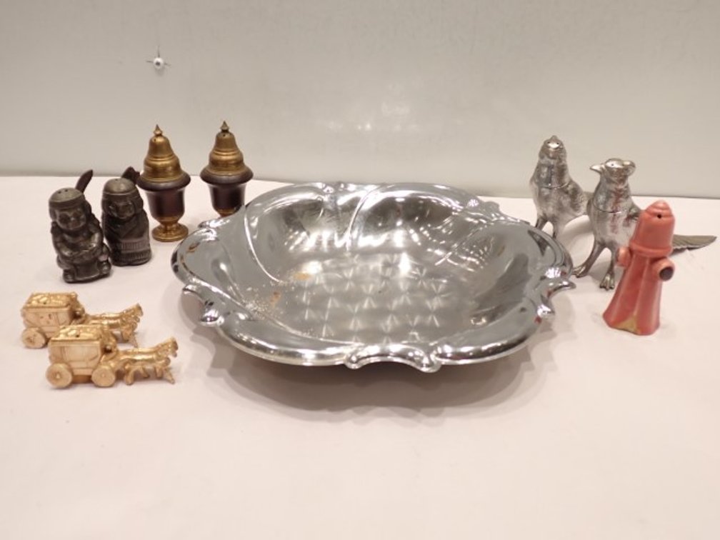 Collection of salt and pepper shakers