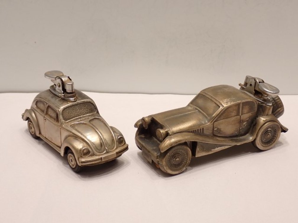 Bugatti and Bug Table Lighters
