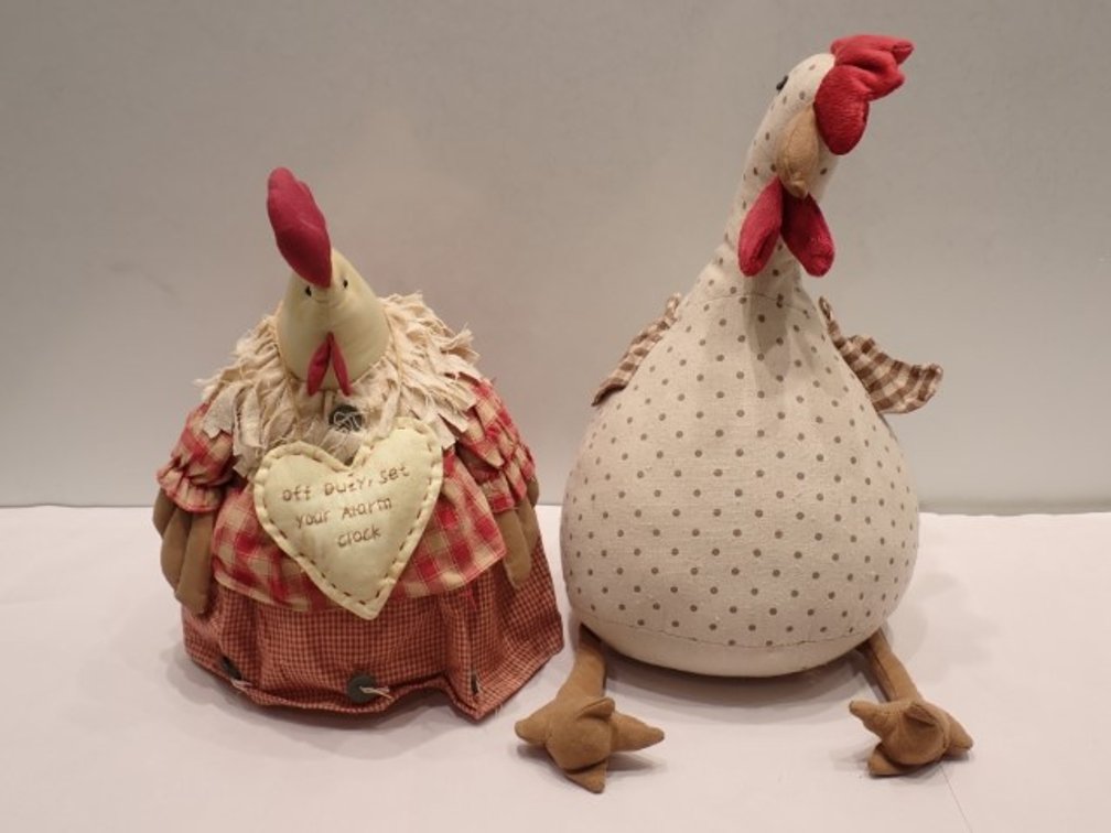 Decorative Fabric Chicken Door Stops